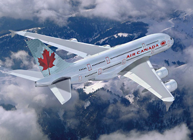 پرواز به air-canada-plane